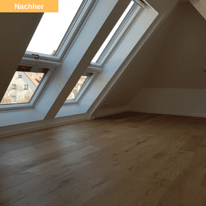 Dachboden nachher Stuttgart Sanierung